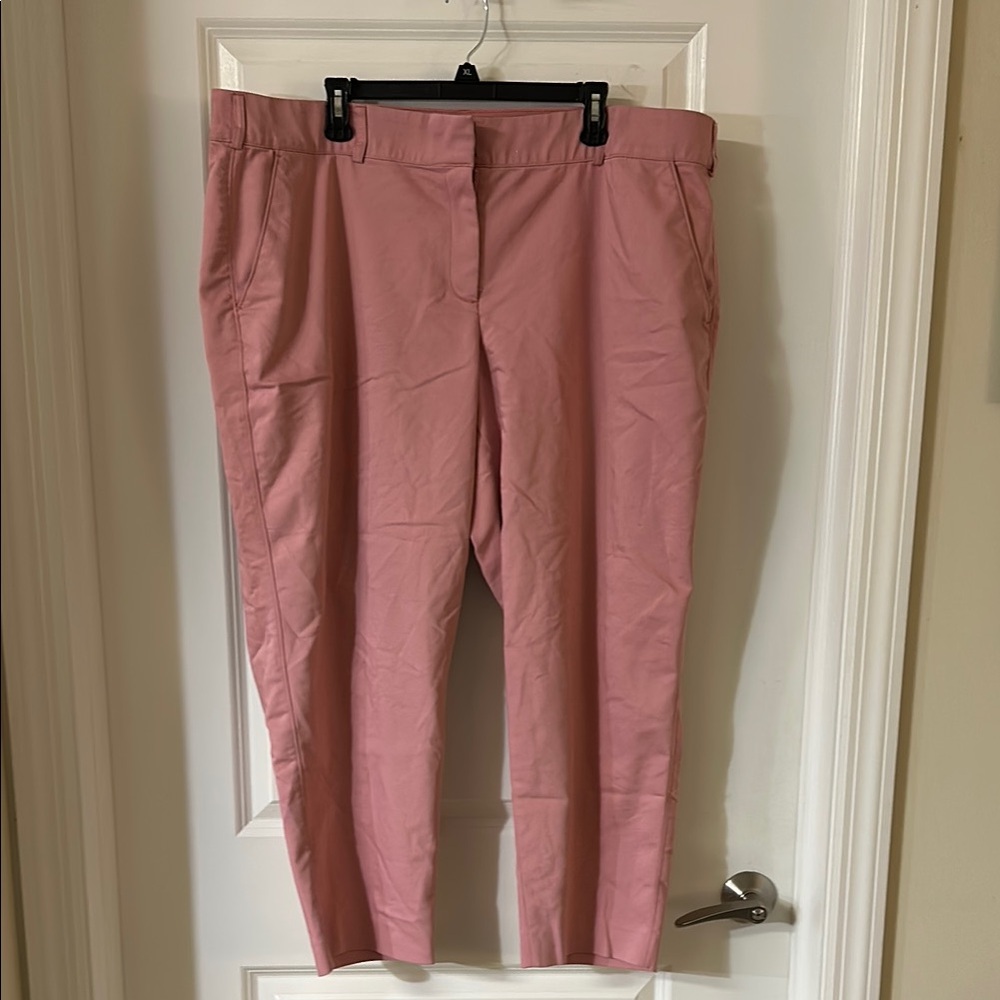 Lane Bryant Pink Cropped Pants